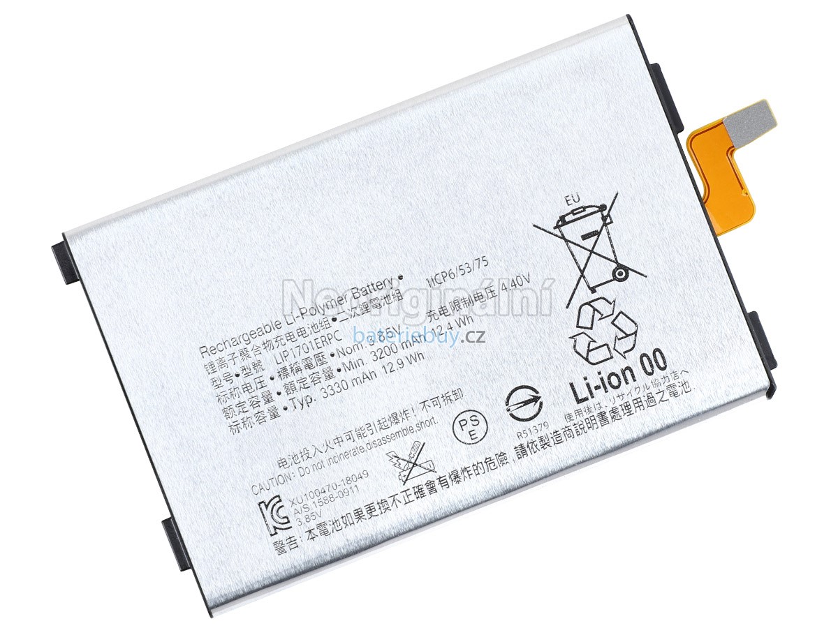 Nahrazení Sony U50063201 baterie