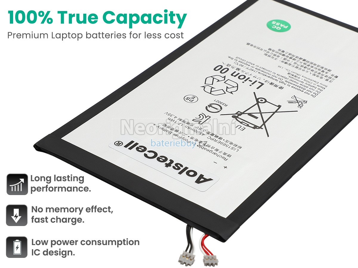 Nahrazení Sony SGP611 baterie