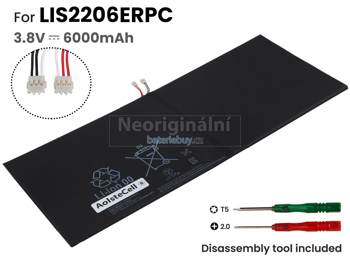Nahrazení Sony SGP521 baterie