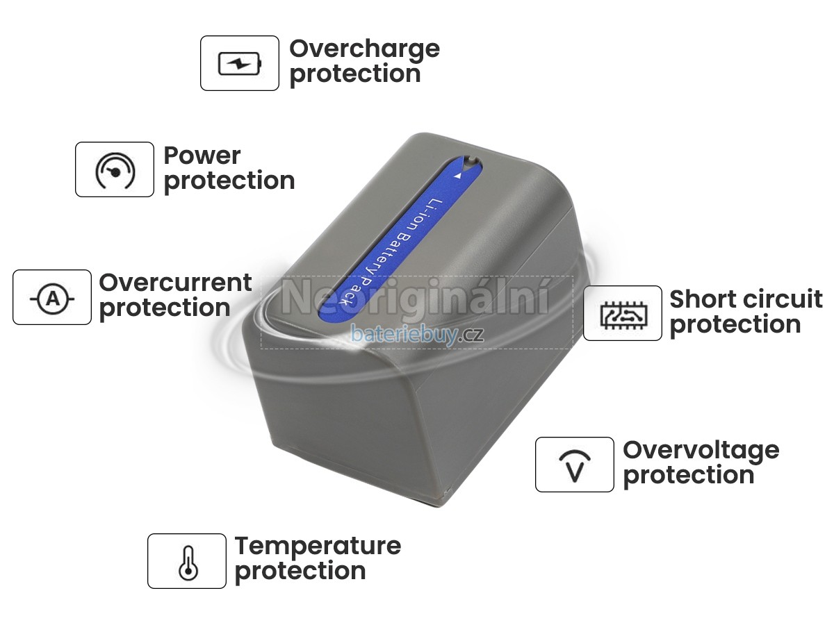 Nahrazení Sony NP-FP70 baterie