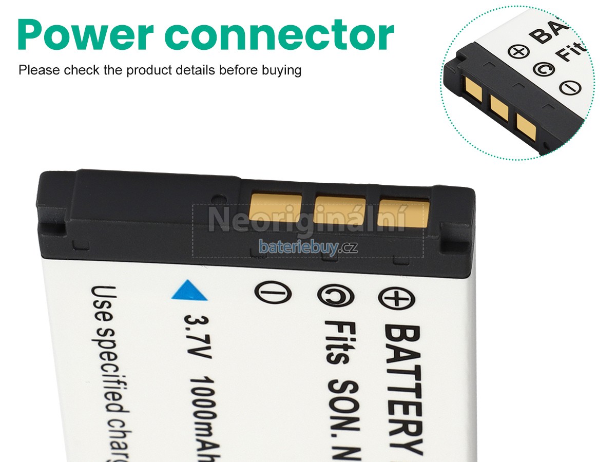 Nahrazení Sony DSC-M1 baterie