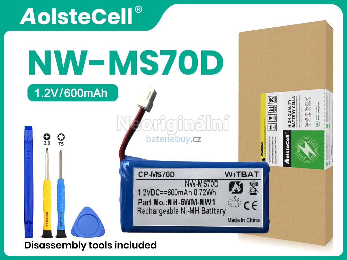 Nahrazení Sony NW-MS90D baterie