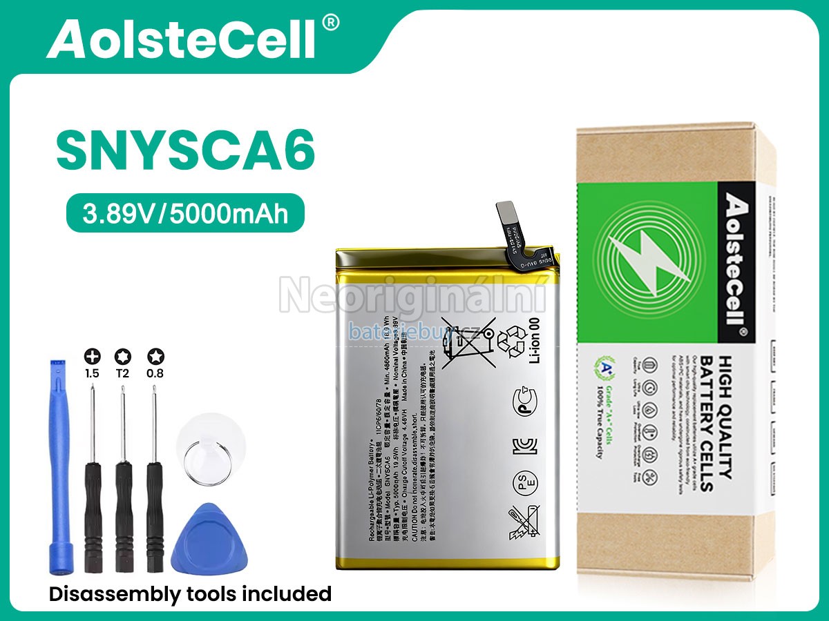 Nahrazení Sony SNYSCA6 baterie