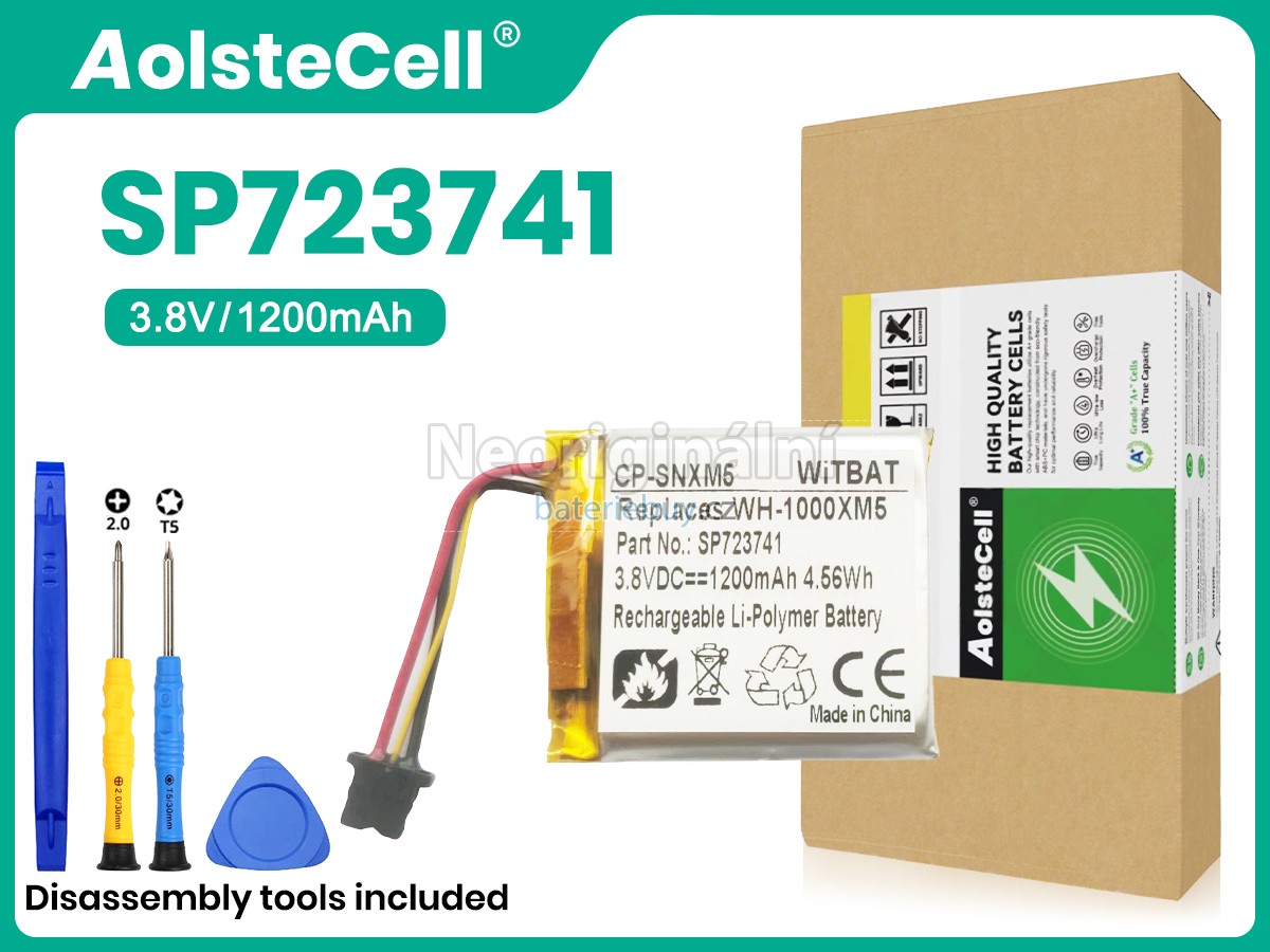 Nahrazení Sony SP723741 baterie