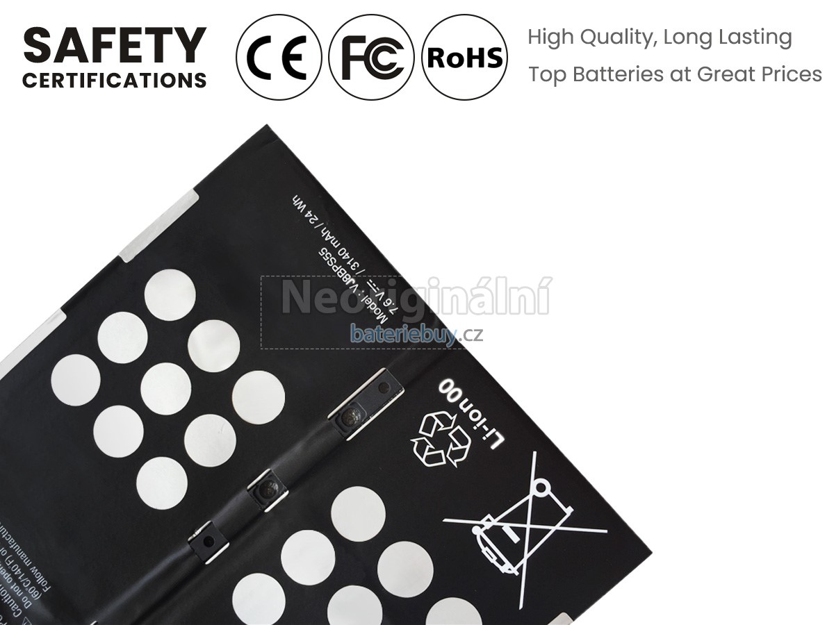 Nahrazení Sony VJ8BPS55 baterie