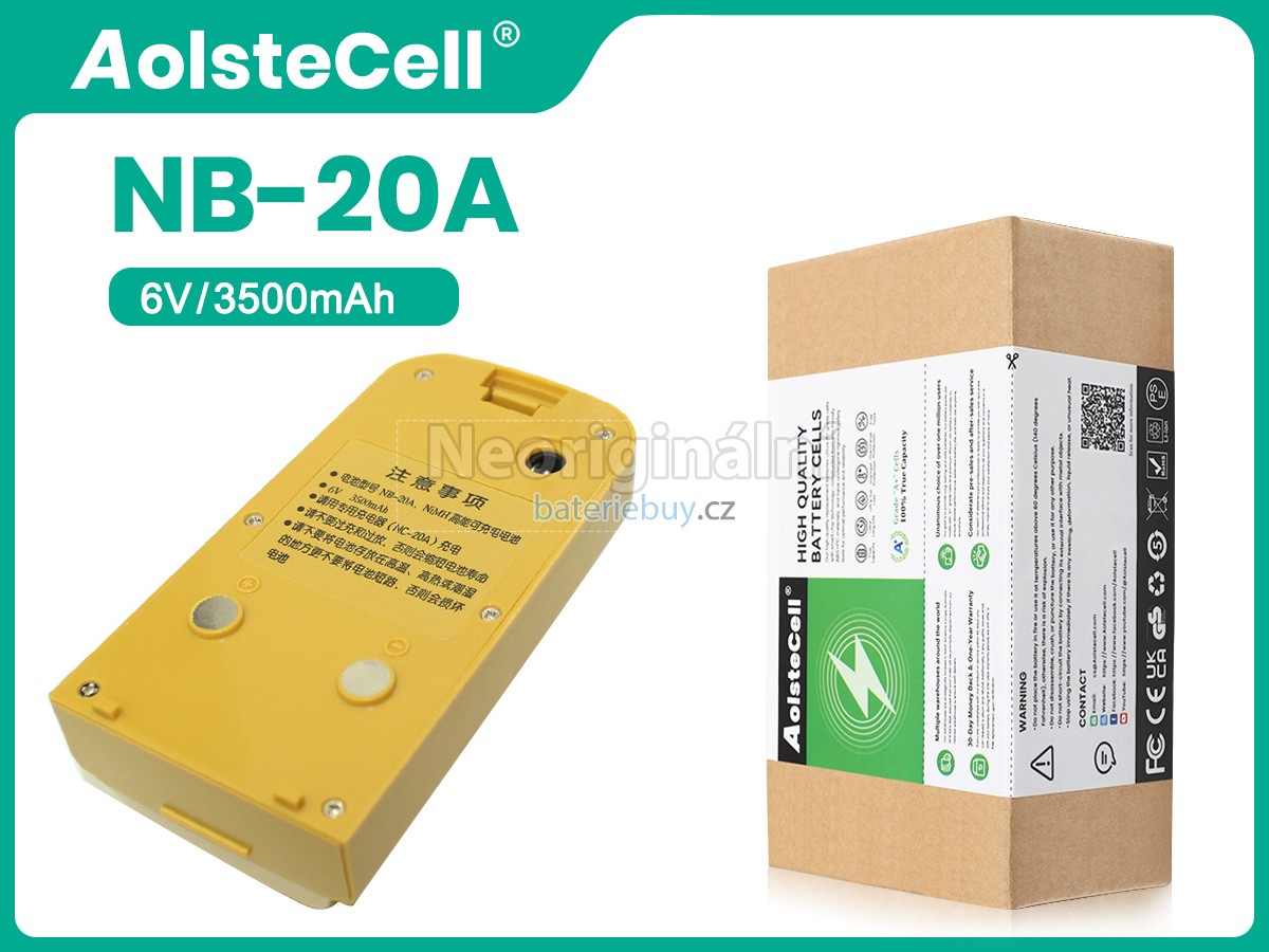 Nahrazení South NB-20A baterie