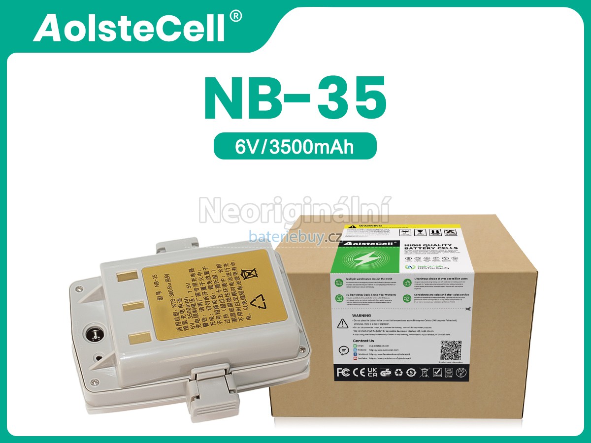 Nahrazení South NB-35 baterie