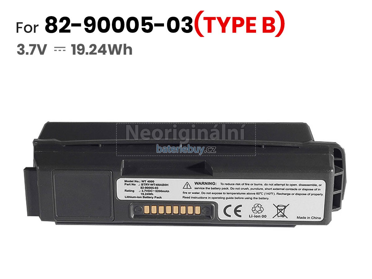 Nahrazení Symbol 55-000166-01 baterie