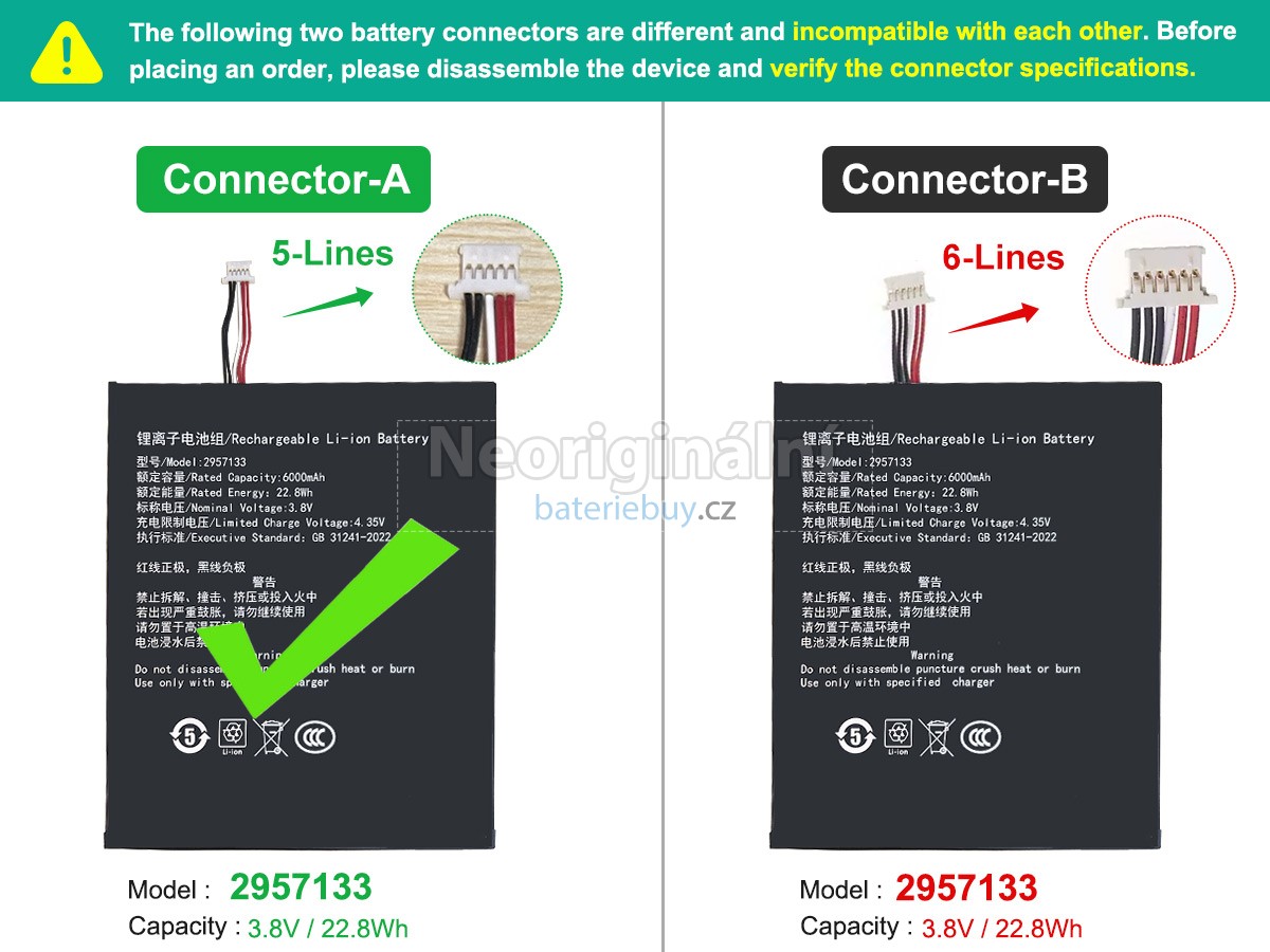 Nahrazení Teclast TA10 baterie