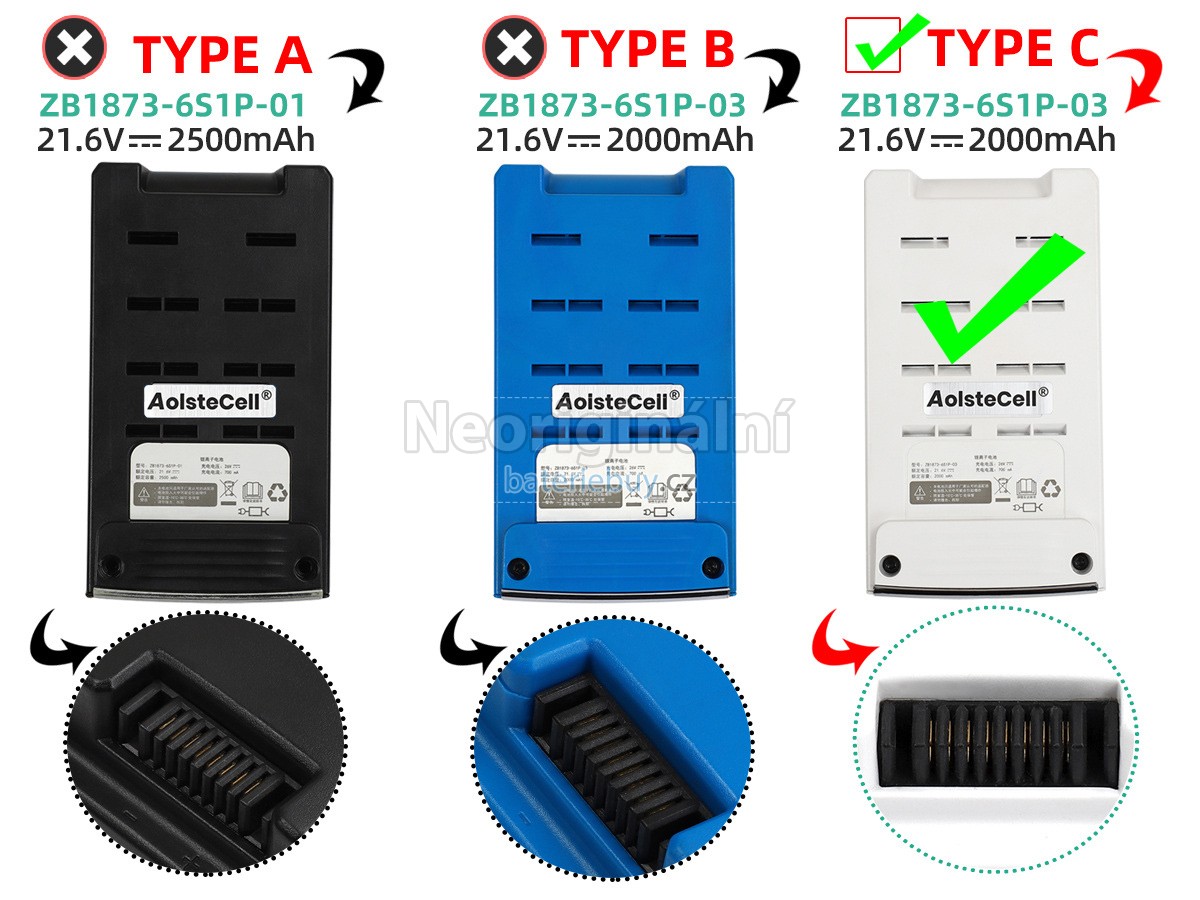 Nahrazení Tineco PURE ONE S12 baterie