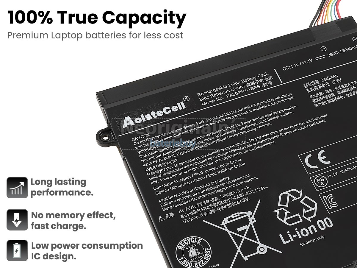 Nahrazení Toshiba PA5098U-1BRS baterie