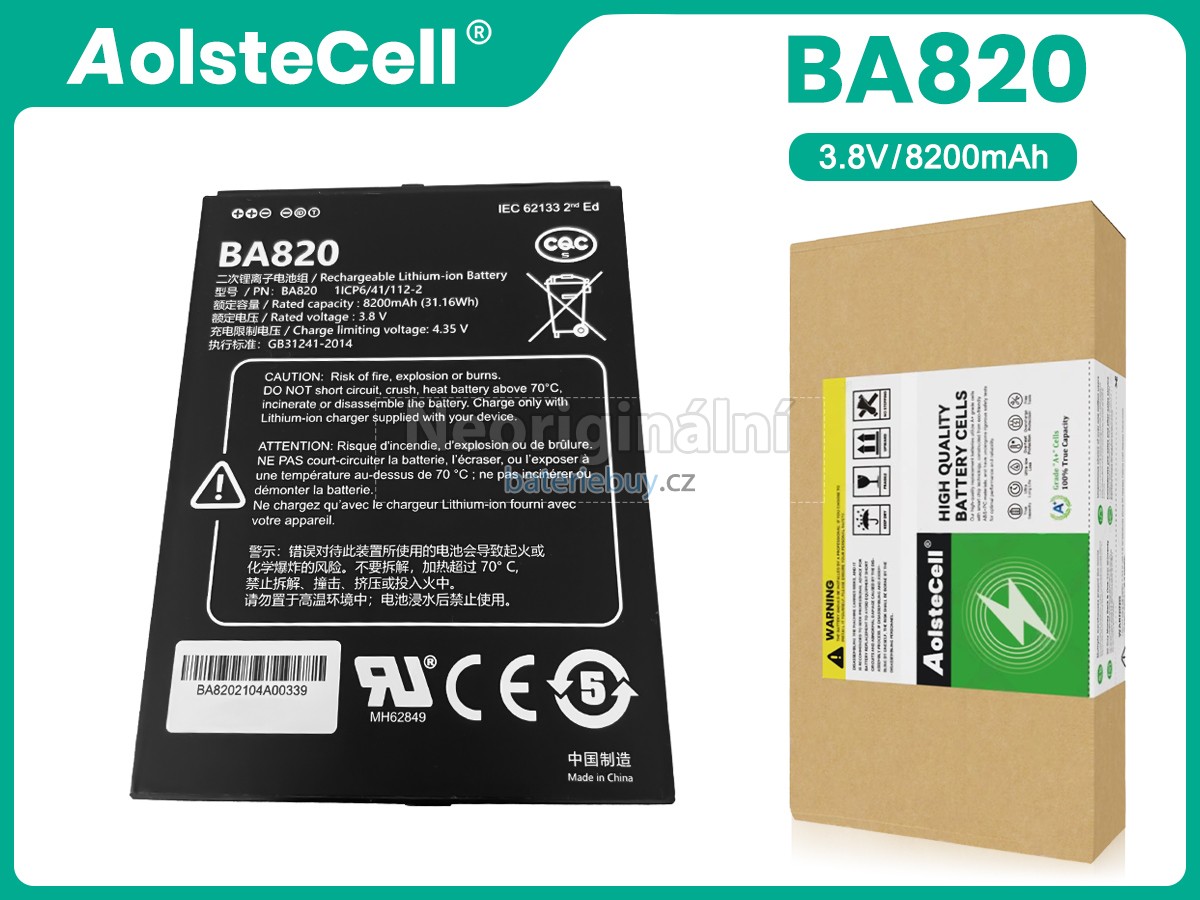 Nahrazení UniStrong BA820(1ICP6/41/112-2) baterie