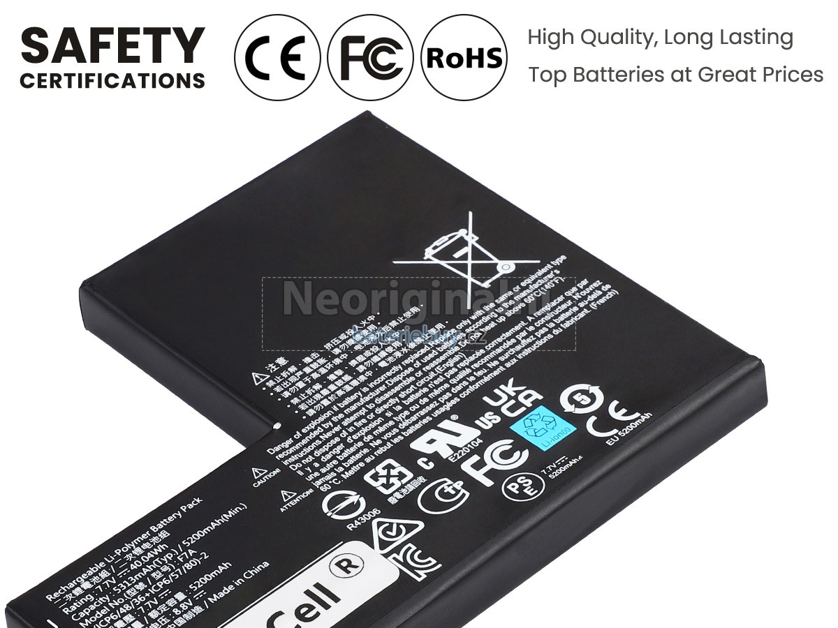 Nahrazení Valve AHA42227034 baterie