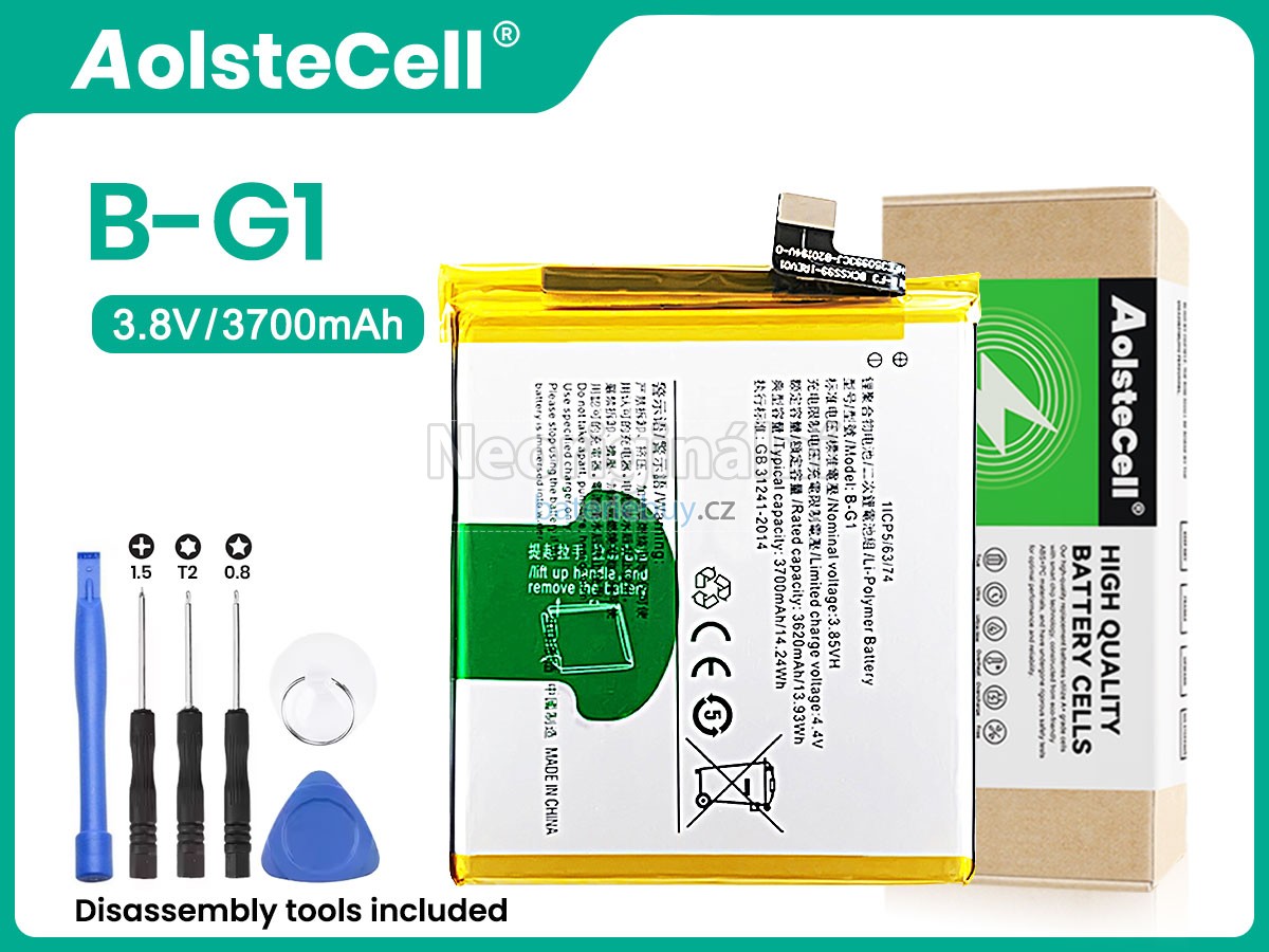 Nahrazení Vivo B-G1 baterie