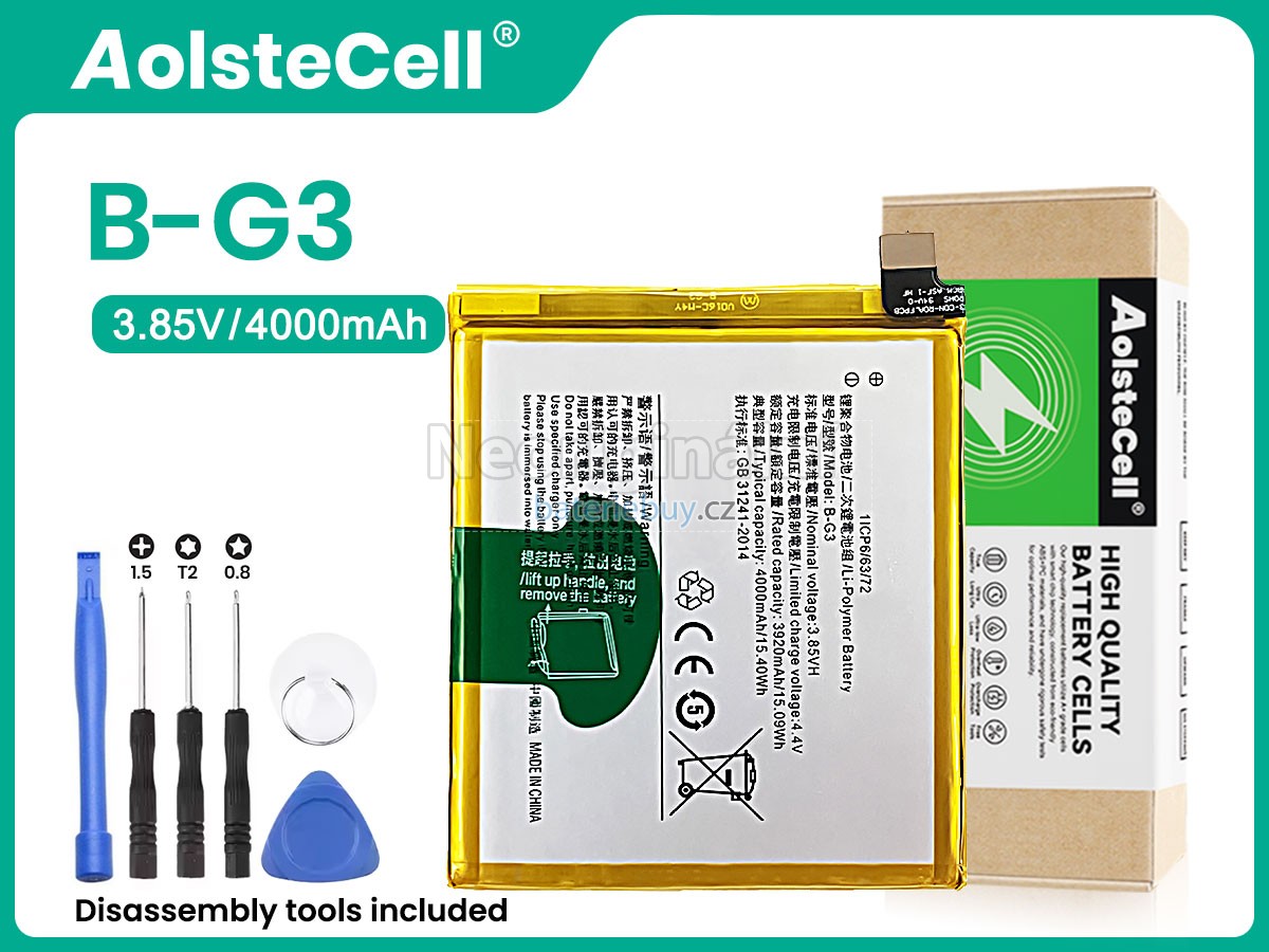 Nahrazení Vivo B-G3 baterie
