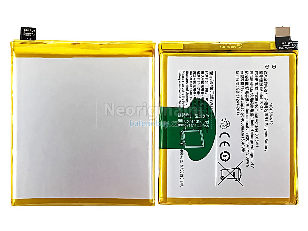 Nahrazení Vivo B-G3 baterie