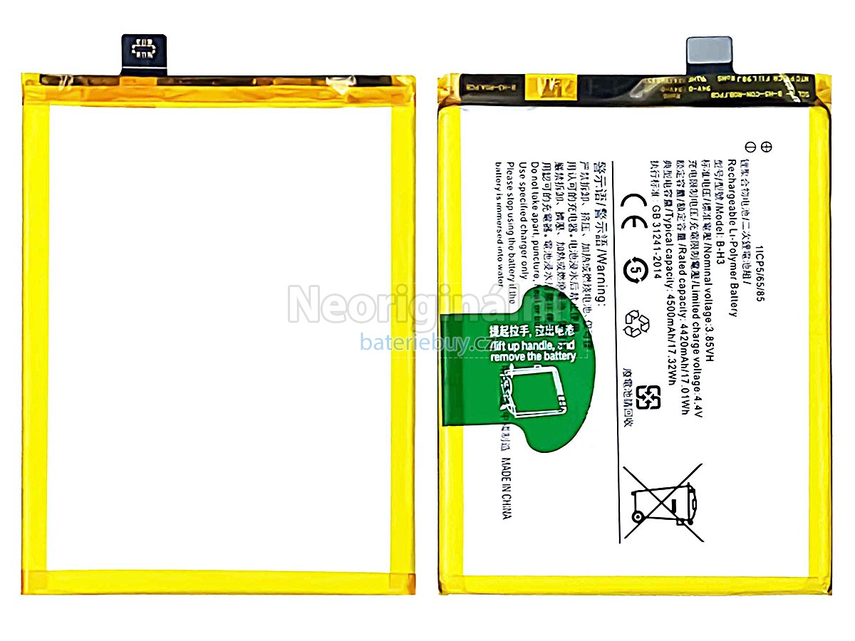 Nahrazení Vivo B-H3 baterie