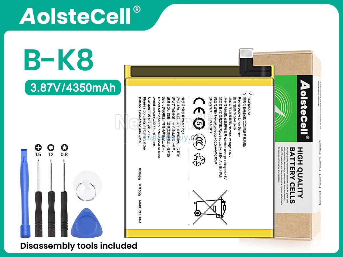 Nahrazení Vivo B-K8 baterie
