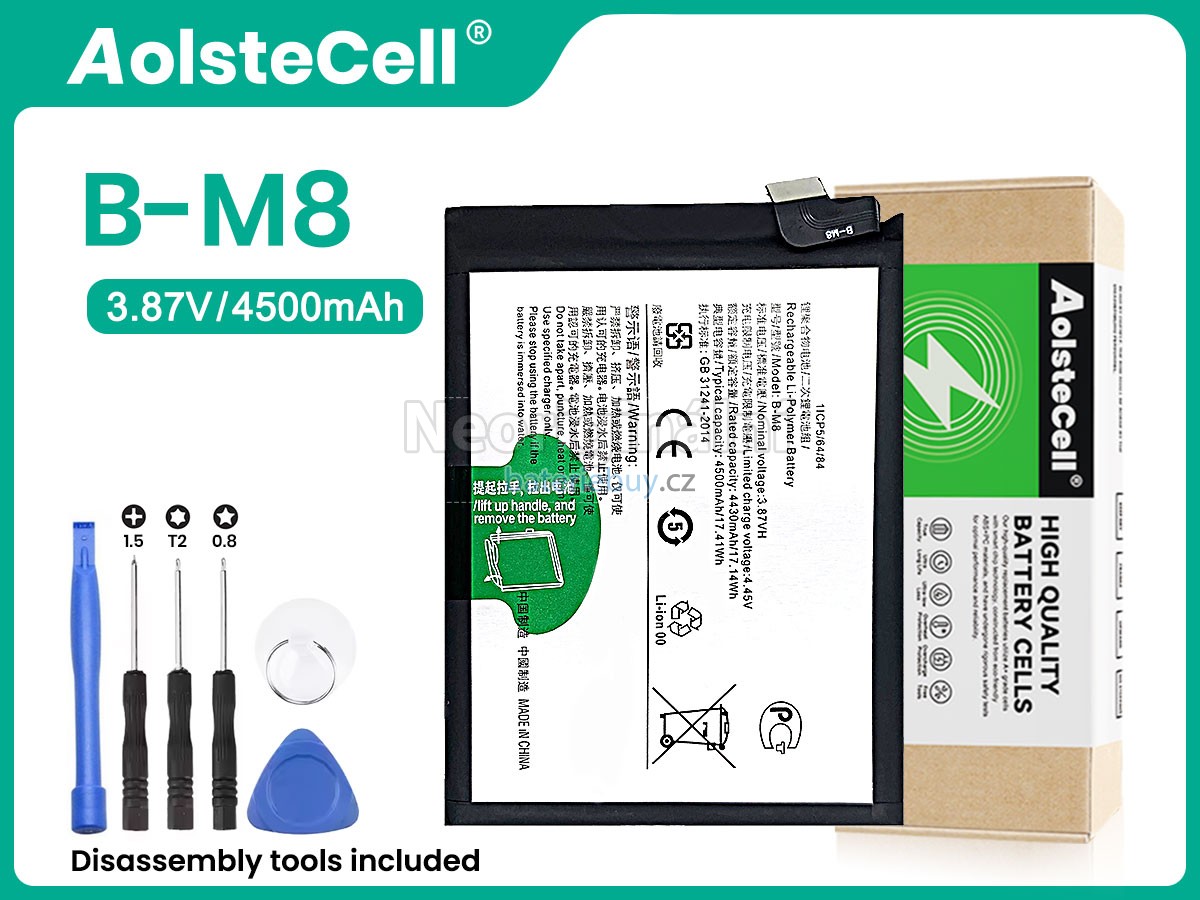 Nahrazení Vivo B-M8 baterie