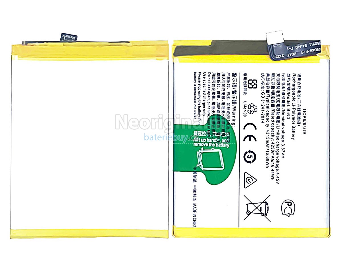 Nahrazení Vivo B-N3 baterie