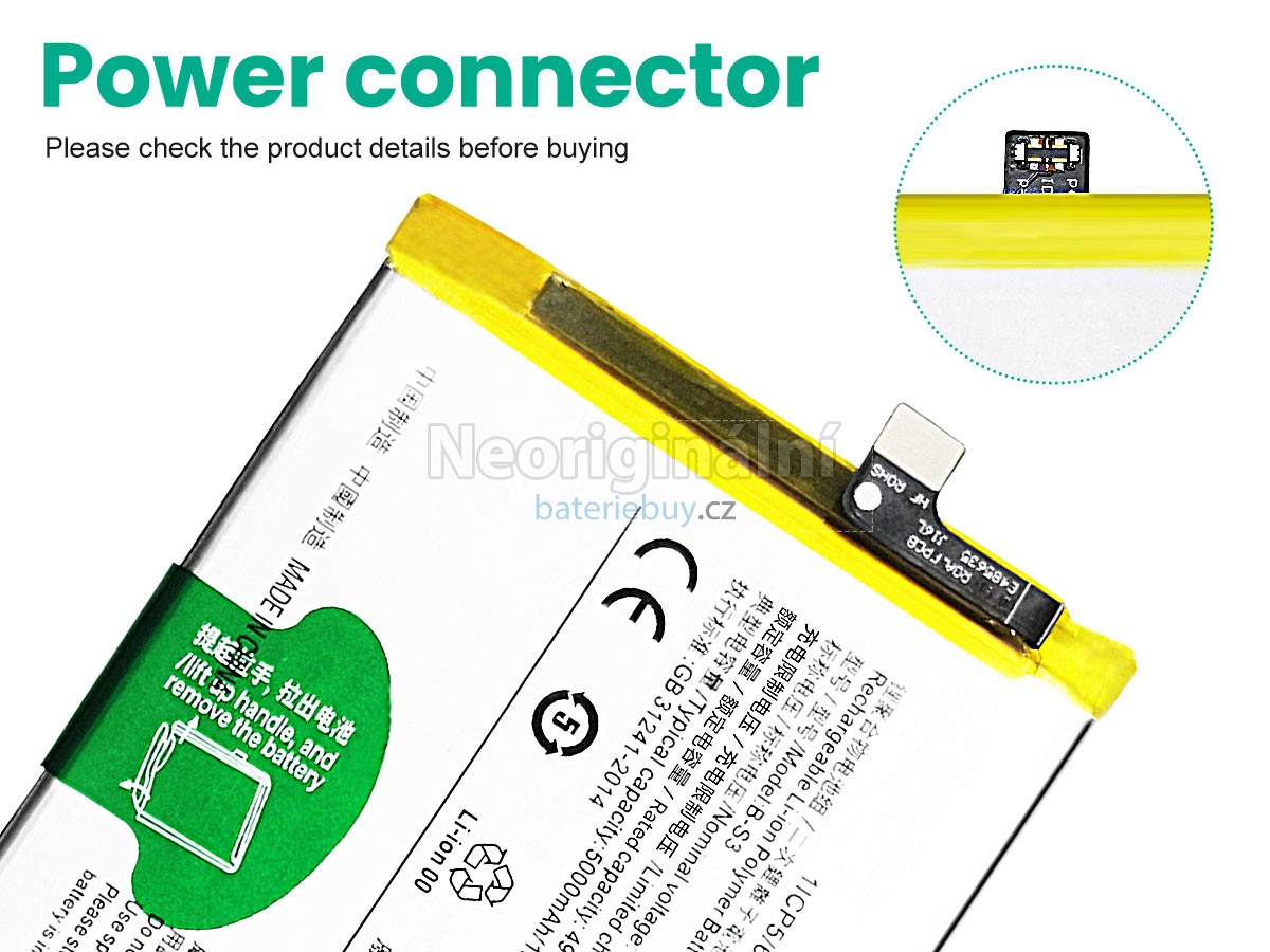 Nahrazení Vivo B-S3 baterie