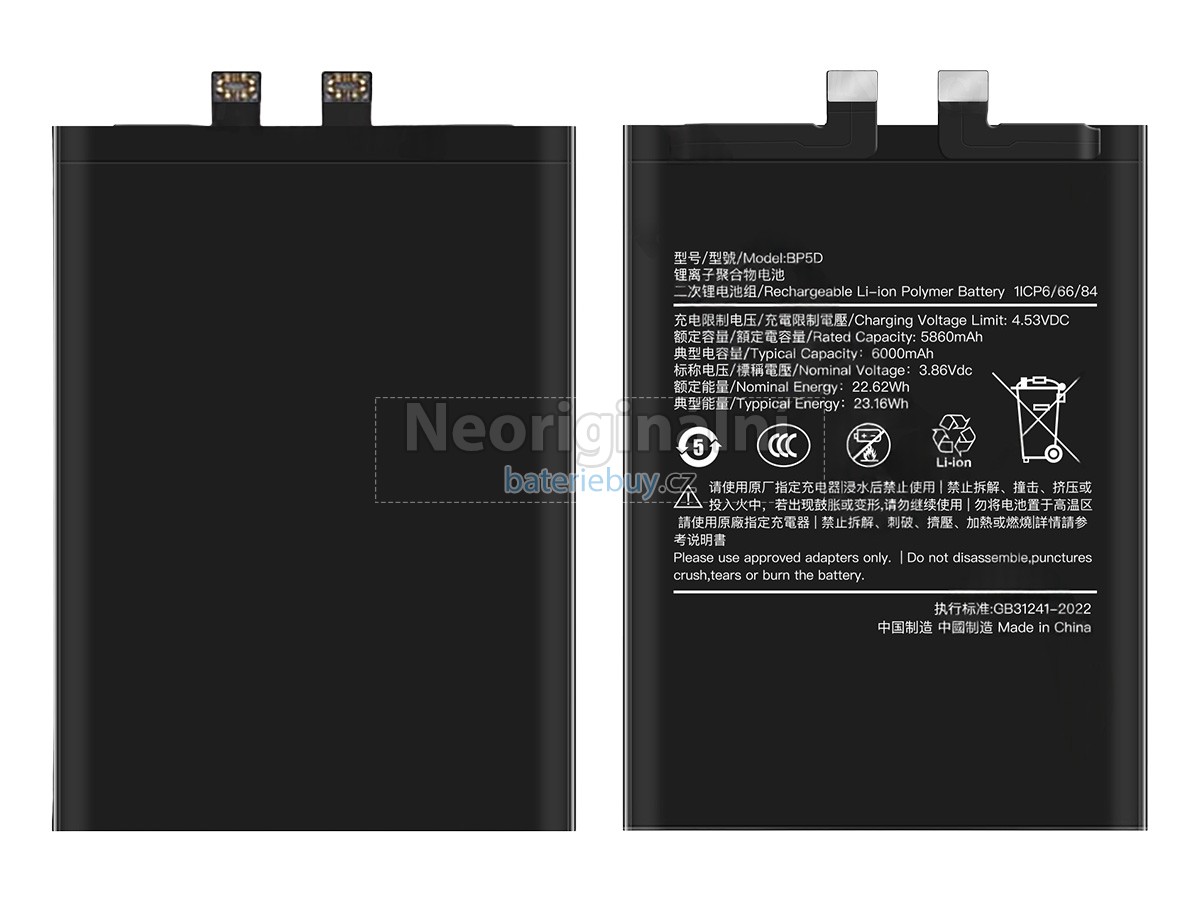 Nahrazení XiaoMi BP5D baterie