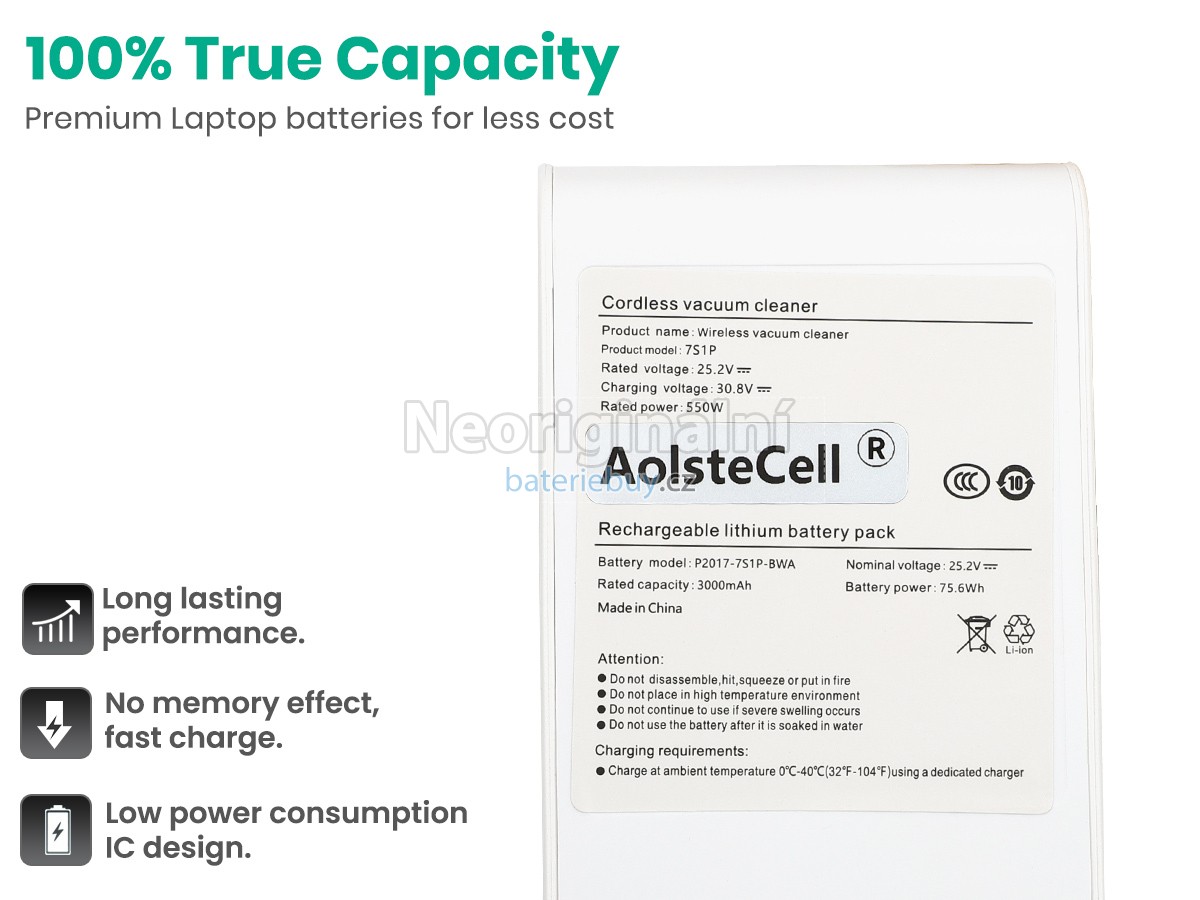 Nahrazení XiaoMi P2017-7S1P-BWA baterie