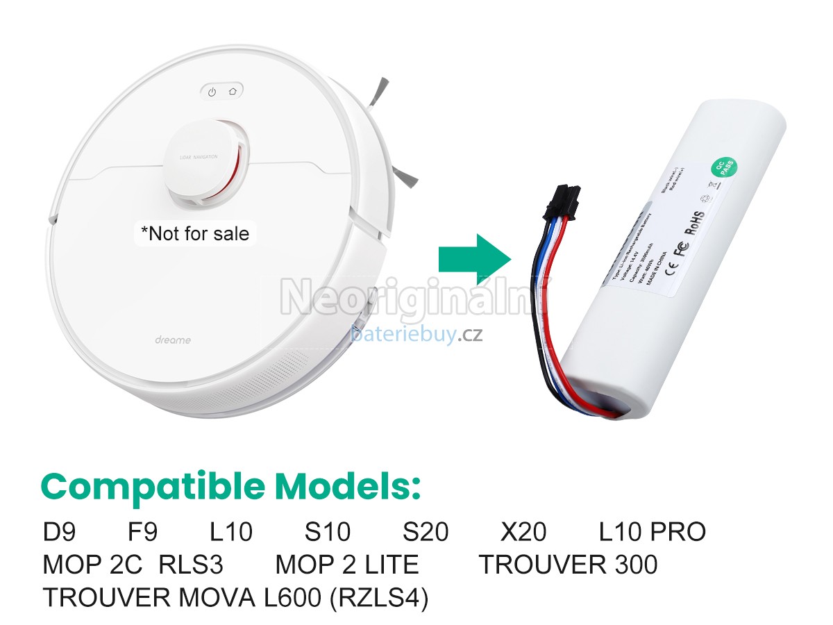 Nahrazení XiaoMi TROUVER LDS FINDER baterie