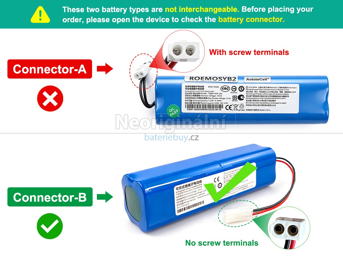 Nahrazení XiaoMi SYB2 PRO baterie