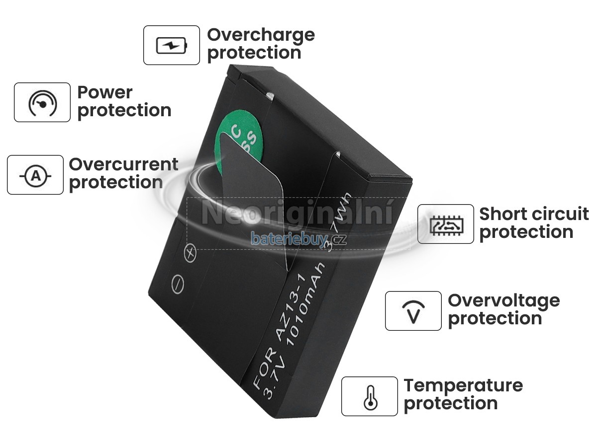 Nahrazení Xiaomi YI AZ13H baterie