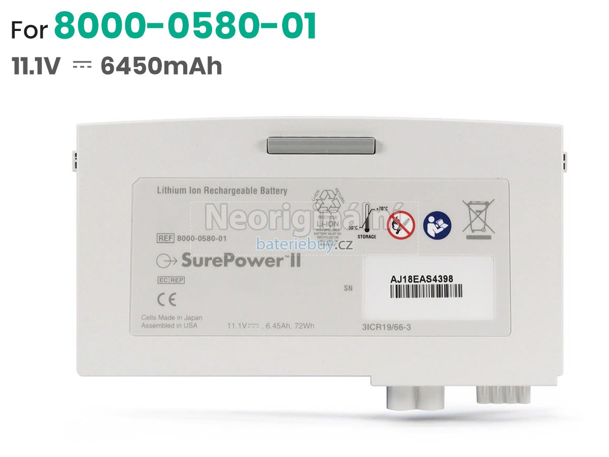 Nahrazení ZOLL 8000-0580-01 baterie